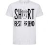 Детская футболка Short best friend Белый фото