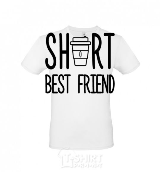 Мужская футболка Short best friend Белый фото