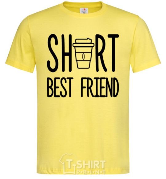 Мужская футболка Short best friend Лимонный фото