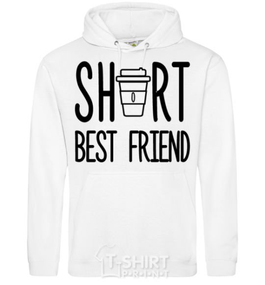 Men`s hoodie Short best friend White фото