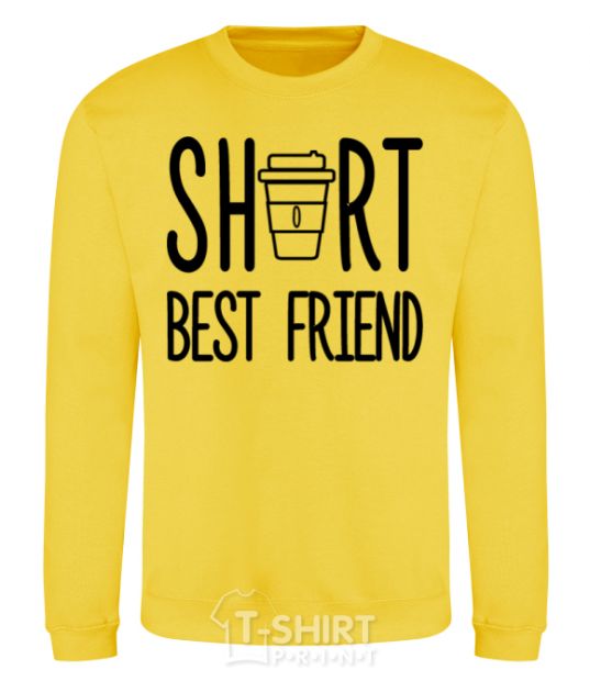 Sweatshirt Short best friend yellow фото