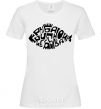 Women's T-shirt There's no such thing as big fish White фото