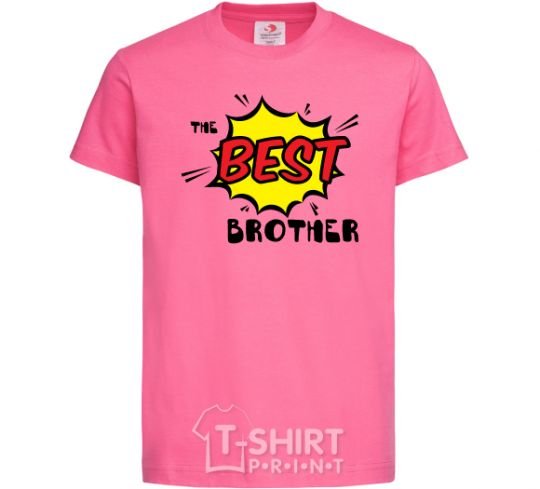 Kids T-shirt The best brother heliconia фото