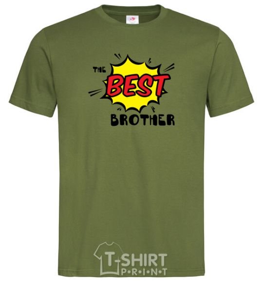 Men's T-Shirt The best brother millennial-khaki фото