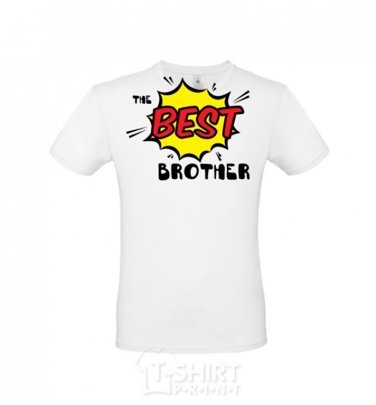 Мужская футболка The best brother Белый фото