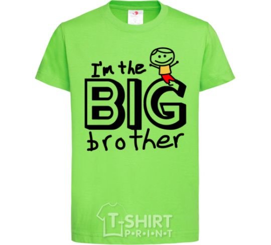 Kids T-shirt I'm the big brother orchid-green фото