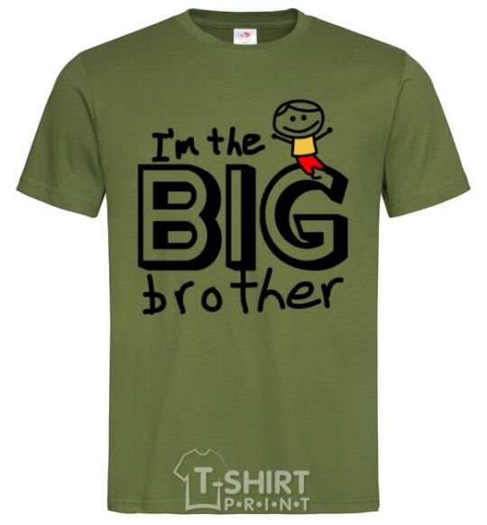 Men's T-Shirt I'm the big brother millennial-khaki фото