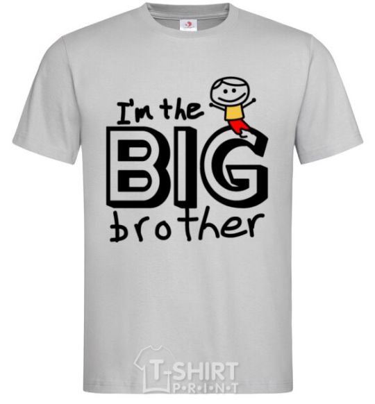 Men's T-Shirt I'm the big brother grey фото