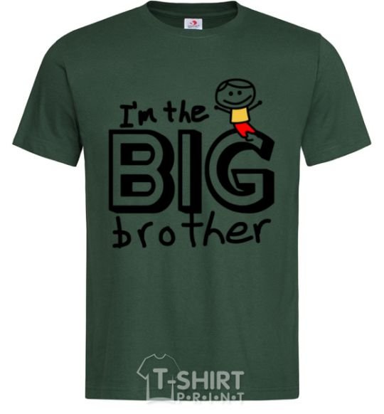 Men's T-Shirt I'm the big brother bottle-green фото