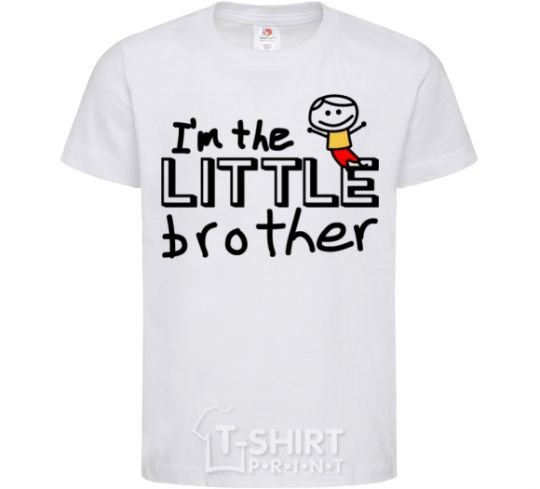 Kids T-shirt I'm the little brother White фото