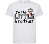Kids T-shirt I'm the little brother White фото