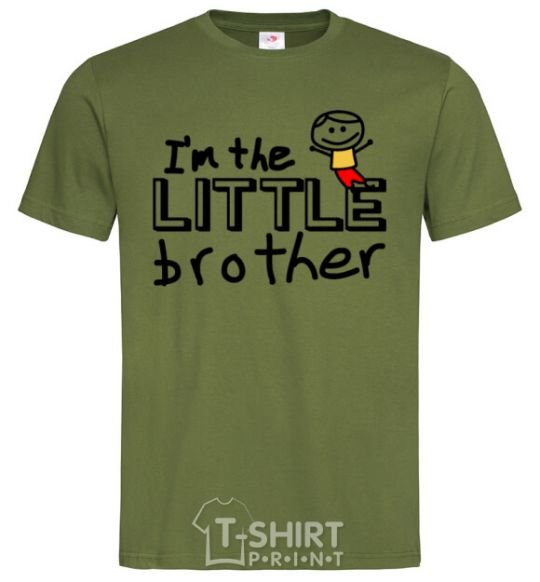 Men's T-Shirt I'm the little brother millennial-khaki фото