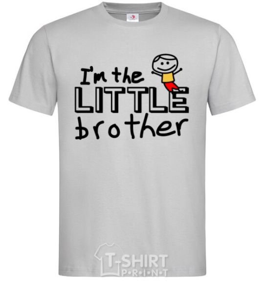 Men's T-Shirt I'm the little brother grey фото