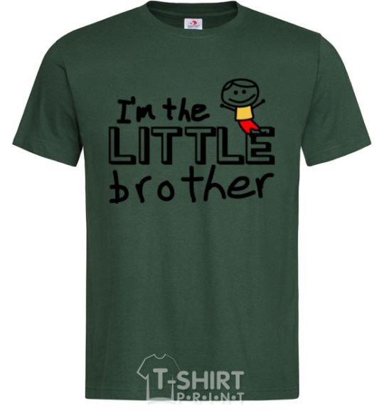 Men's T-Shirt I'm the little brother bottle-green фото