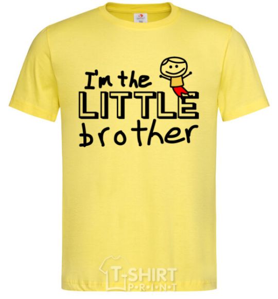 Men's T-Shirt I'm the little brother cornsilk фото