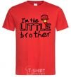 Мужская футболка I'm the little brother Красный фото