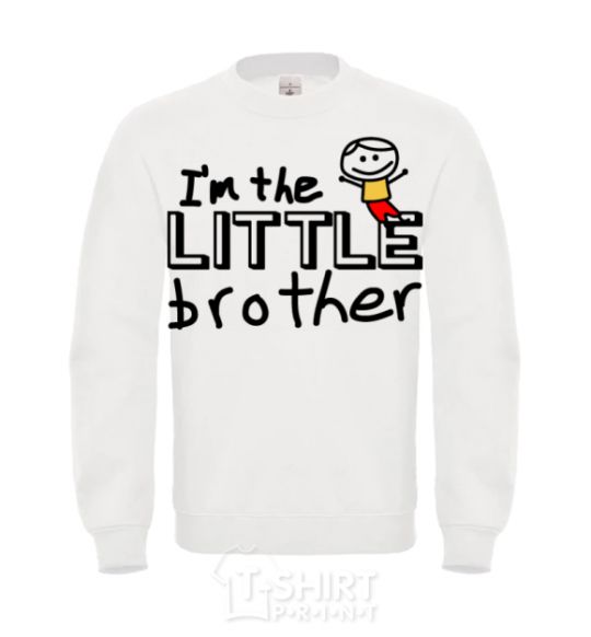 Свитшот I'm the little brother Белый фото