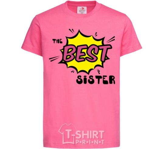 Kids T-shirt The best sister heliconia фото