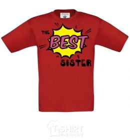 Kids T-shirt The best sister red фото