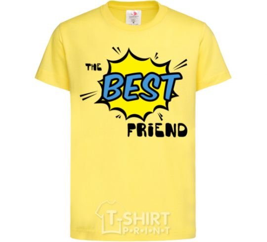 Детская футболка The best friend Лимонный фото