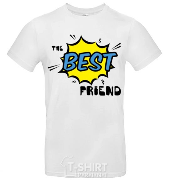 Мужская футболка The best friend Белый фото