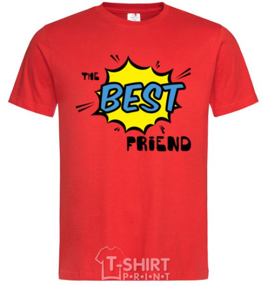 Мужская футболка The best friend Красный фото