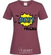 Женская футболка The best friend Бордовый фото
