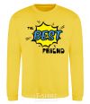 Sweatshirt The best friend yellow фото