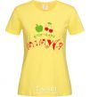 Women's T-shirt Grandpa's fan club cornsilk фото