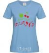 Women's T-shirt Grandpa's fan club sky-blue фото