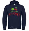 Men`s hoodie Grandpa's fan club navy-blue фото