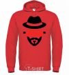 Men`s hoodie Best daddy bright-red фото