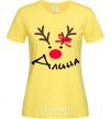 Women's T-shirt Named reindeer cornsilk фото