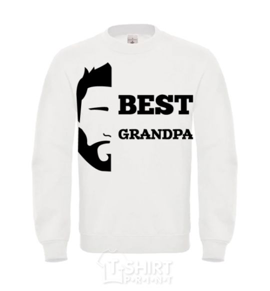 Sweatshirt Best grandpa White фото