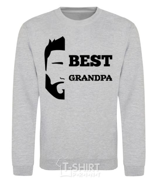 Sweatshirt Best grandpa sport-grey фото