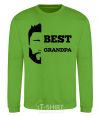 Sweatshirt Best grandpa orchid-green фото