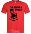 Men's T-Shirt Grandpa rocks! red фото