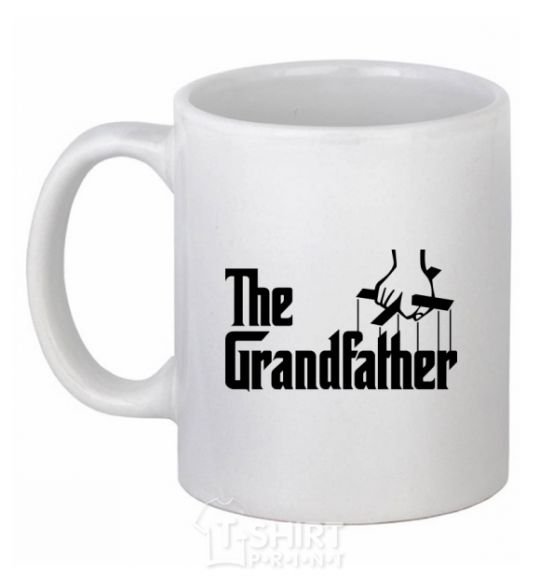 Ceramic mug The grandfather V.1 White фото