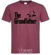 Men's T-Shirt The grandfather V.1 burgundy фото