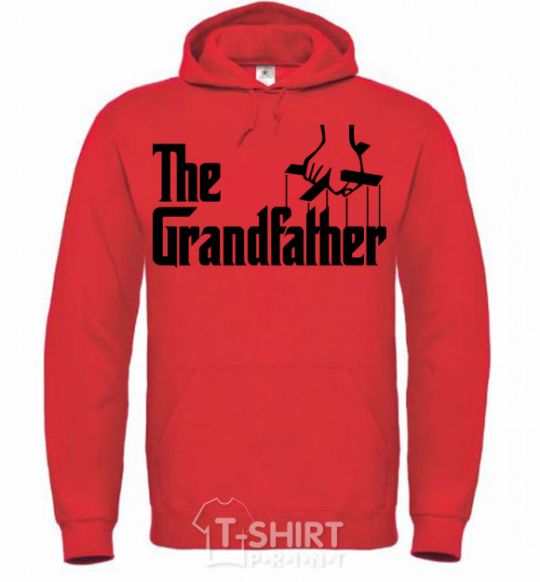 Men`s hoodie The grandfather V.1 bright-red фото