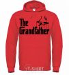 Men`s hoodie The grandfather V.1 bright-red фото