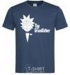 Men's T-Shirt The grandfather Rick navy-blue фото