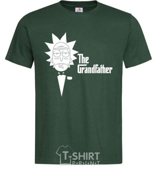 Men's T-Shirt The grandfather Rick bottle-green фото