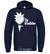 Men`s hoodie The grandfather Rick navy-blue фото