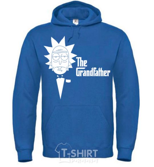 Men`s hoodie The grandfather Rick royal фото