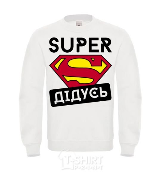 Sweatshirt Super grandpa White фото