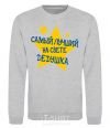 Sweatshirt The world's best grandpa stars sport-grey фото