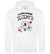 Men`s hoodie Favorite grandfather White фото