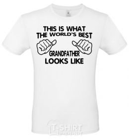 Men's T-Shirt This is what the worlds bestgrandfather looks like White фото