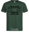 Men's T-Shirt This is what the worlds bestgrandfather looks like bottle-green фото